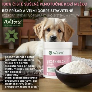 100% ČISTÉ SUŠENÉ PLNOTUČNÉ KOZÍ MLÉKO od firmy AniForte 🌱 Esenciální živiny a bílkoviny pro všechny věkové kategorie. Bez...