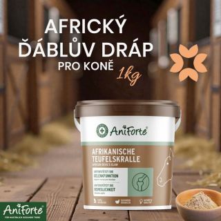 Africký Ďáblův dráp (mletý kořen Ďáblova drápu) pro koně od firmy AniForte 🌱 🐴Čistý přírodní produkt na podporu šlach a...