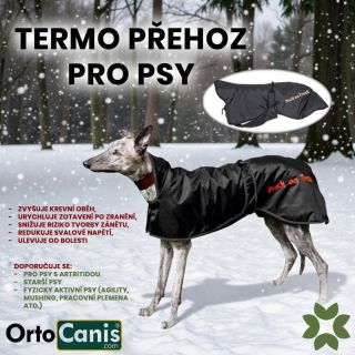 TERMO PŘEHOZ pro psy od firmy OrtoCanis 🐾 Více info:⤵️ https://www.pomahamezitlepe.cz/termo-prehoz-pro-psy/?variantId=1614